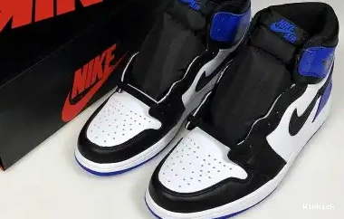 BLACK MENS JORDAN SPORT 716371-040 RETRO “FRAGMENT” AIR ROYAL-WHITE 1 0617